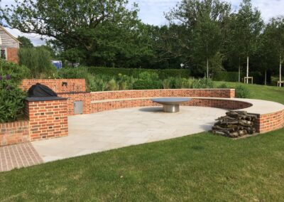 Finished hard landscaping by Abbey Garden Design, Sussex