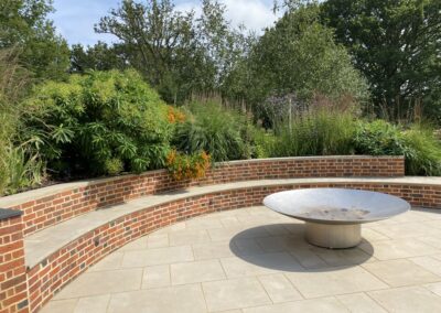 Finished hard landscaping by Abbey Garden Design, Sussex