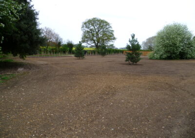 Soft landscaping and planting in progress by Abbey Garden Design, Sussex