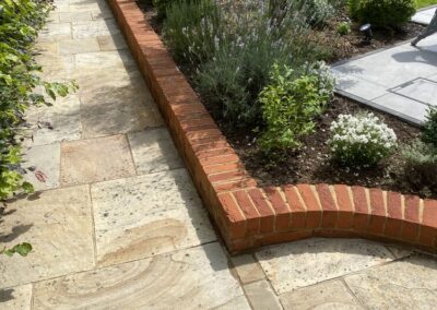 Finished hard landscaping by Abbey Garden Design, Sussex