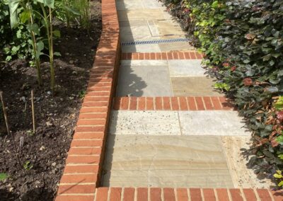 Finished hard landscaping by Abbey Garden Design, Sussex