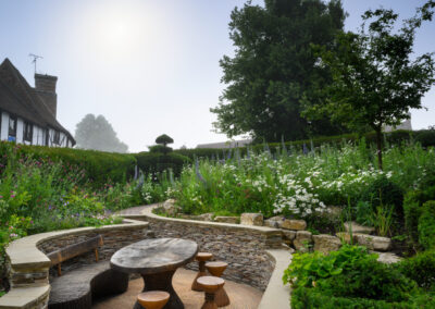 Finished soft landscaping and planting by Abbey Garden Design, Sussex