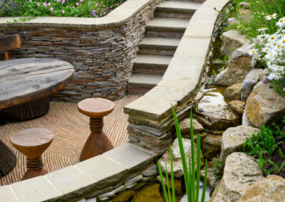 Finished soft landscaping and planting by Abbey Garden Design, Sussex
