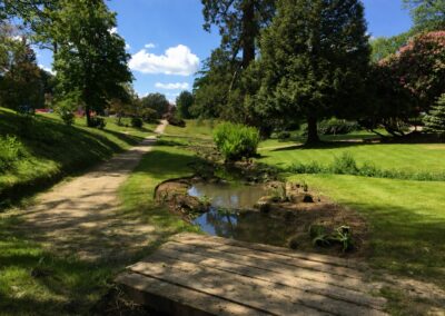 Finished water landscaping by Abbey Garden Design, Sussex